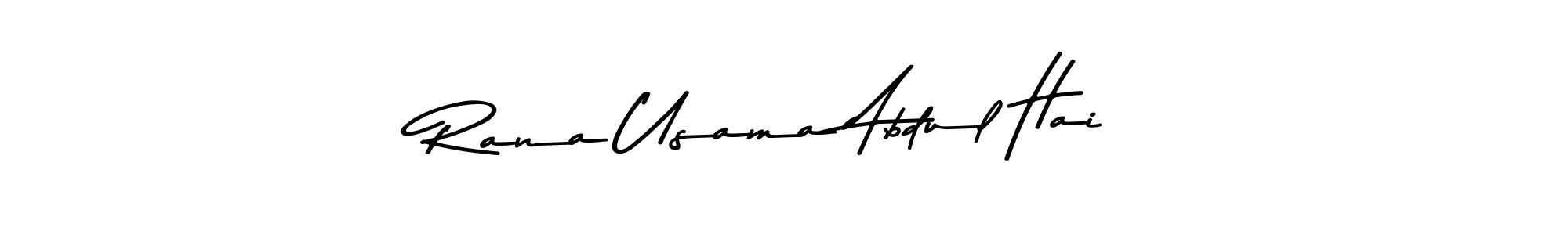 Make a short Rana Usama Abdul Hai signature style. Manage your documents anywhere anytime using Asem Kandis PERSONAL USE. Create and add eSignatures, submit forms, share and send files easily. Rana Usama Abdul Hai signature style 9 images and pictures png