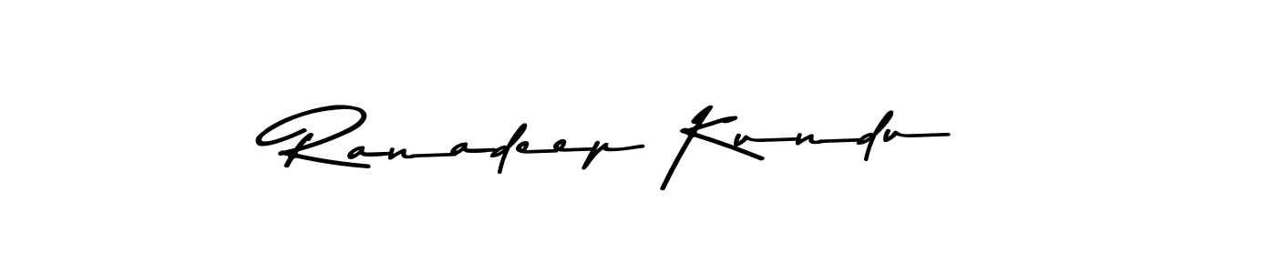 Design your own signature with our free online signature maker. With this signature software, you can create a handwritten (Asem Kandis PERSONAL USE) signature for name Ranadeep Kundu. Ranadeep Kundu signature style 9 images and pictures png