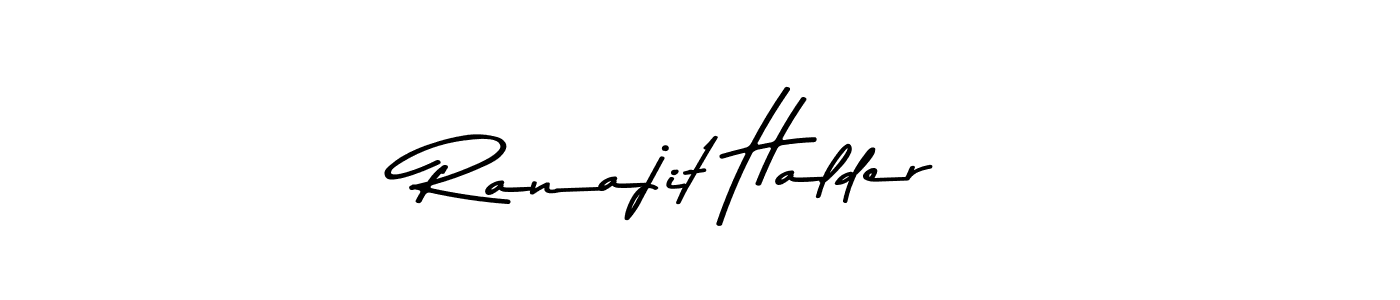 Make a beautiful signature design for name Ranajit Halder. With this signature (Asem Kandis PERSONAL USE) style, you can create a handwritten signature for free. Ranajit Halder signature style 9 images and pictures png