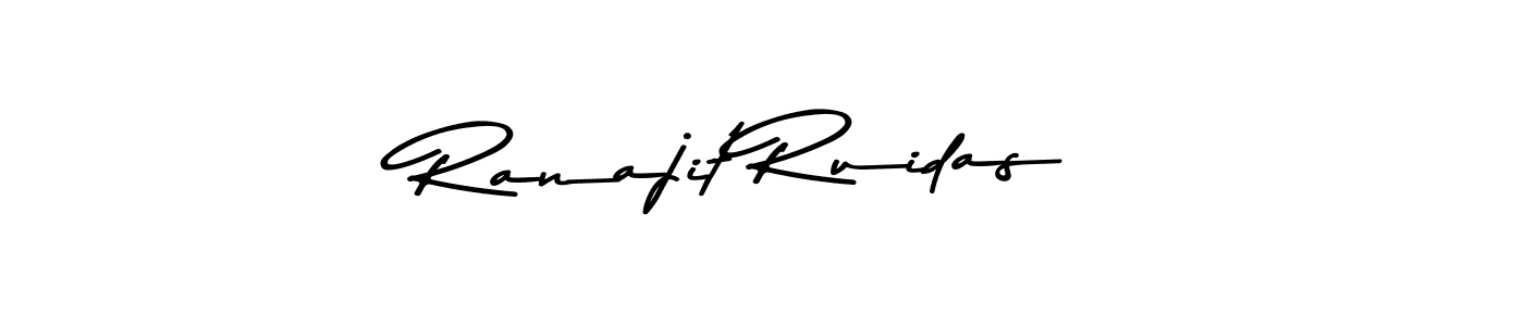 Design your own signature with our free online signature maker. With this signature software, you can create a handwritten (Asem Kandis PERSONAL USE) signature for name Ranajit Ruidas. Ranajit Ruidas signature style 9 images and pictures png