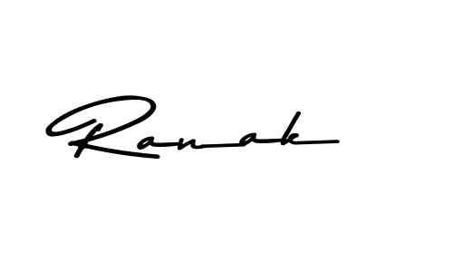 Create a beautiful signature design for name Ranak. With this signature (Asem Kandis PERSONAL USE) fonts, you can make a handwritten signature for free. Ranak signature style 9 images and pictures png