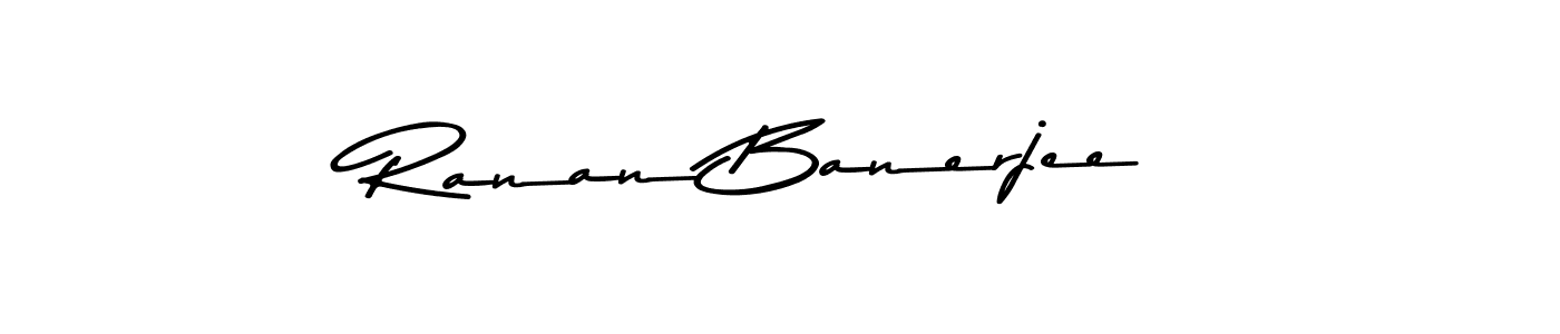 How to make Ranan Banerjee name signature. Use Asem Kandis PERSONAL USE style for creating short signs online. This is the latest handwritten sign. Ranan Banerjee signature style 9 images and pictures png