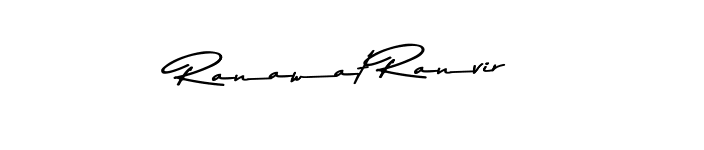 Create a beautiful signature design for name Ranawat Ranvir. With this signature (Asem Kandis PERSONAL USE) fonts, you can make a handwritten signature for free. Ranawat Ranvir signature style 9 images and pictures png