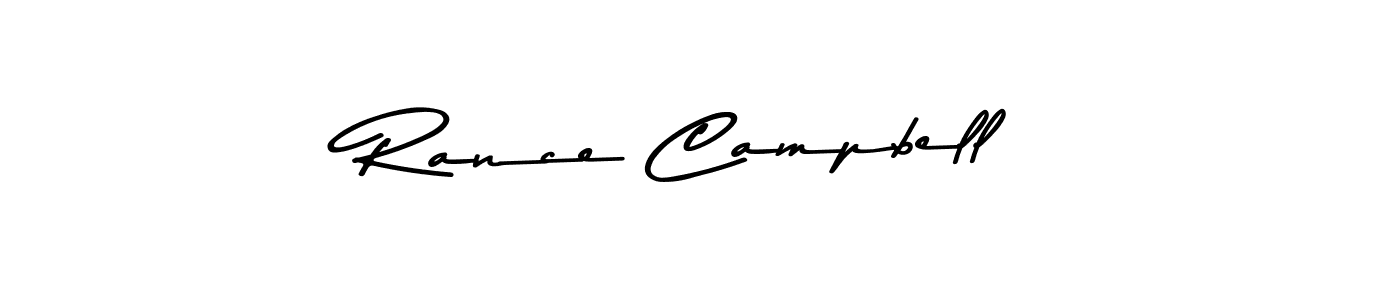 Design your own signature with our free online signature maker. With this signature software, you can create a handwritten (Asem Kandis PERSONAL USE) signature for name Rance Campbell. Rance Campbell signature style 9 images and pictures png