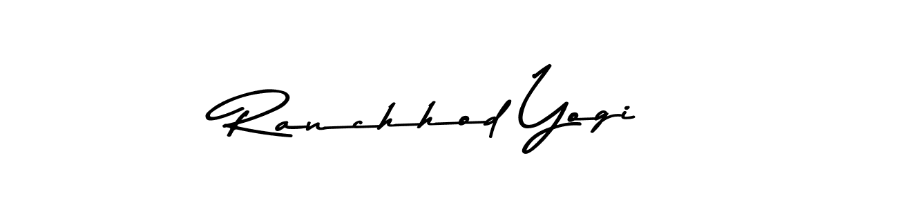 Make a beautiful signature design for name Ranchhod Yogi. With this signature (Asem Kandis PERSONAL USE) style, you can create a handwritten signature for free. Ranchhod Yogi signature style 9 images and pictures png