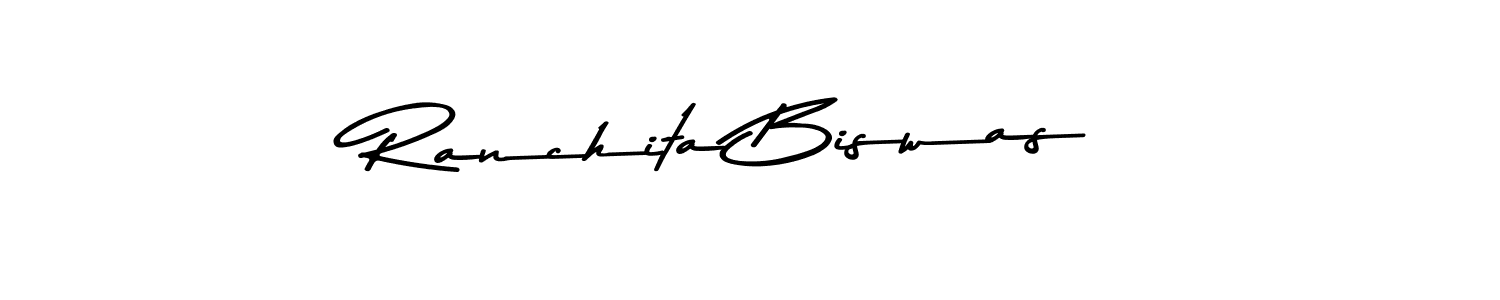 Design your own signature with our free online signature maker. With this signature software, you can create a handwritten (Asem Kandis PERSONAL USE) signature for name Ranchita Biswas. Ranchita Biswas signature style 9 images and pictures png