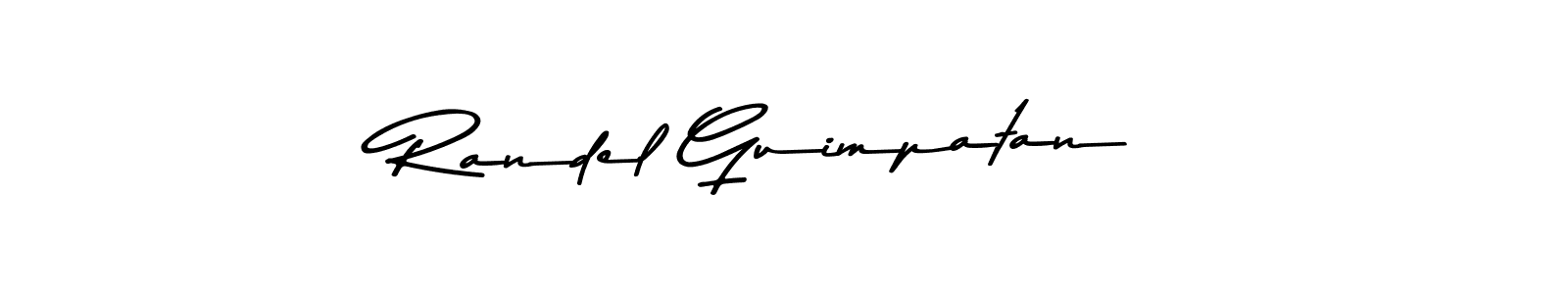 Randel Guimpatan stylish signature style. Best Handwritten Sign (Asem Kandis PERSONAL USE) for my name. Handwritten Signature Collection Ideas for my name Randel Guimpatan. Randel Guimpatan signature style 9 images and pictures png