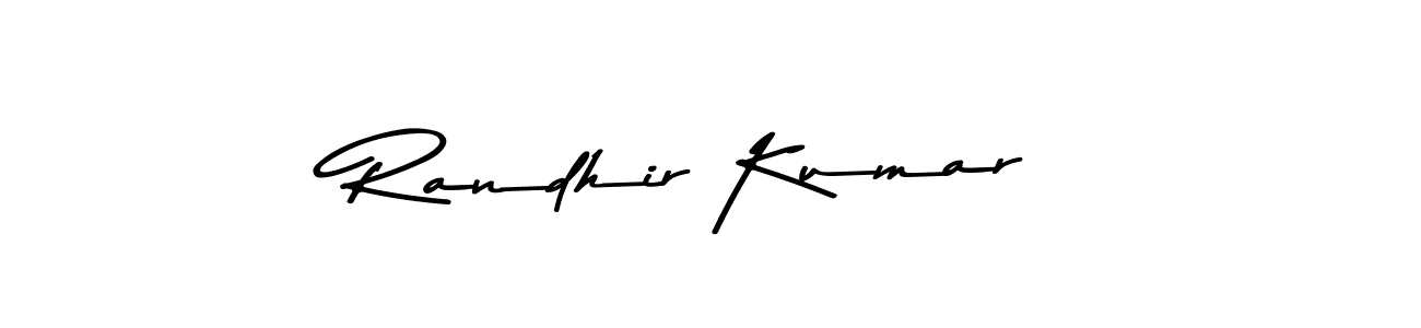 Randhir Kumar stylish signature style. Best Handwritten Sign (Asem Kandis PERSONAL USE) for my name. Handwritten Signature Collection Ideas for my name Randhir Kumar. Randhir Kumar signature style 9 images and pictures png