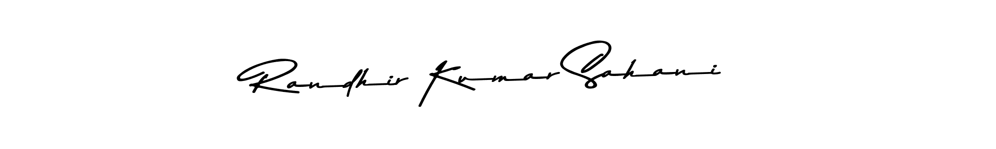 How to make Randhir Kumar Sahani signature? Asem Kandis PERSONAL USE is a professional autograph style. Create handwritten signature for Randhir Kumar Sahani name. Randhir Kumar Sahani signature style 9 images and pictures png
