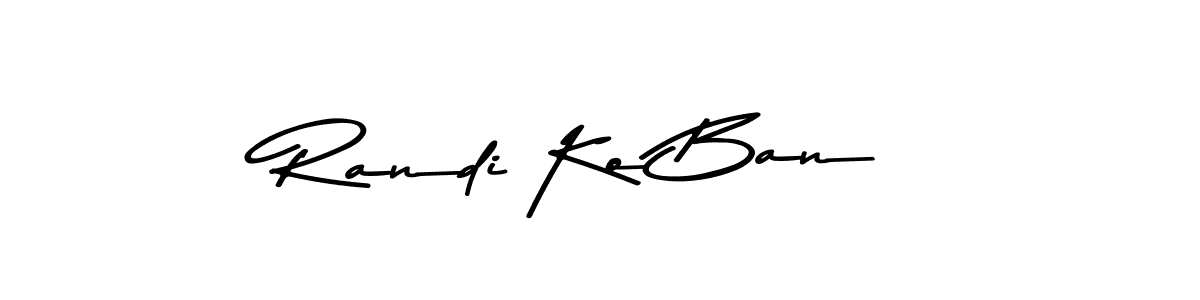 It looks lik you need a new signature style for name Randi Ko Ban. Design unique handwritten (Asem Kandis PERSONAL USE) signature with our free signature maker in just a few clicks. Randi Ko Ban signature style 9 images and pictures png
