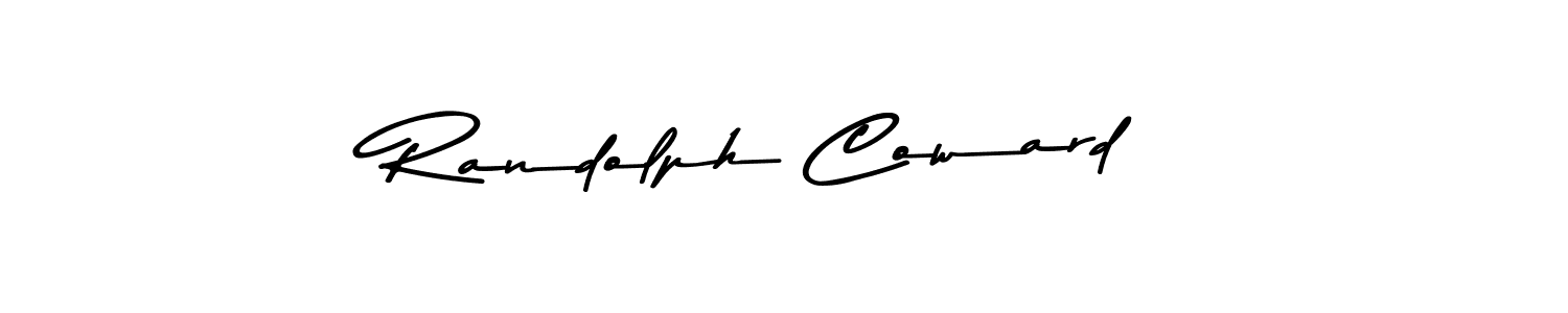 Randolph Coward stylish signature style. Best Handwritten Sign (Asem Kandis PERSONAL USE) for my name. Handwritten Signature Collection Ideas for my name Randolph Coward. Randolph Coward signature style 9 images and pictures png
