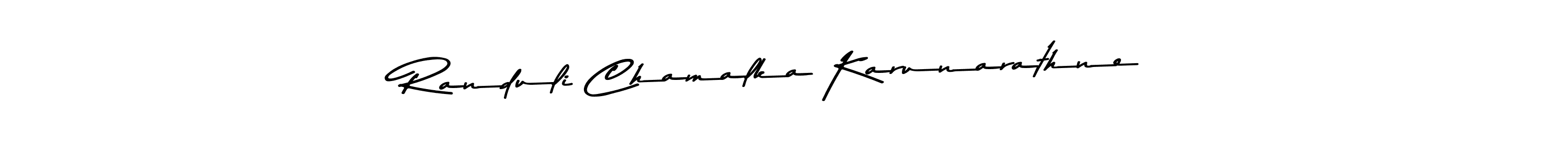 Make a beautiful signature design for name Randuli Chamalka Karunarathne. Use this online signature maker to create a handwritten signature for free. Randuli Chamalka Karunarathne signature style 9 images and pictures png