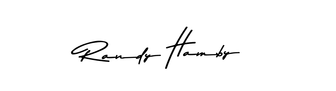 Use a signature maker to create a handwritten signature online. With this signature software, you can design (Asem Kandis PERSONAL USE) your own signature for name Randy Hamby. Randy Hamby signature style 9 images and pictures png