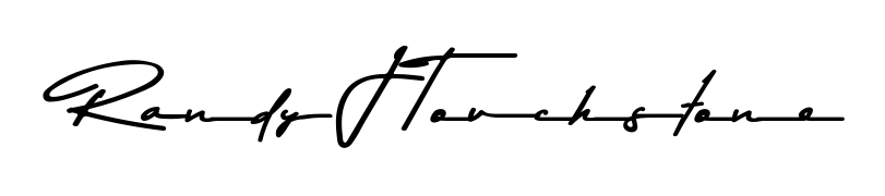 A stylish, flowing autograph style designed for name Randy J Touchstone using Asem Kandis PERSONAL USE typography. Perfect for digital creative projects. Randy J Touchstone signature style 9 images and pictures png