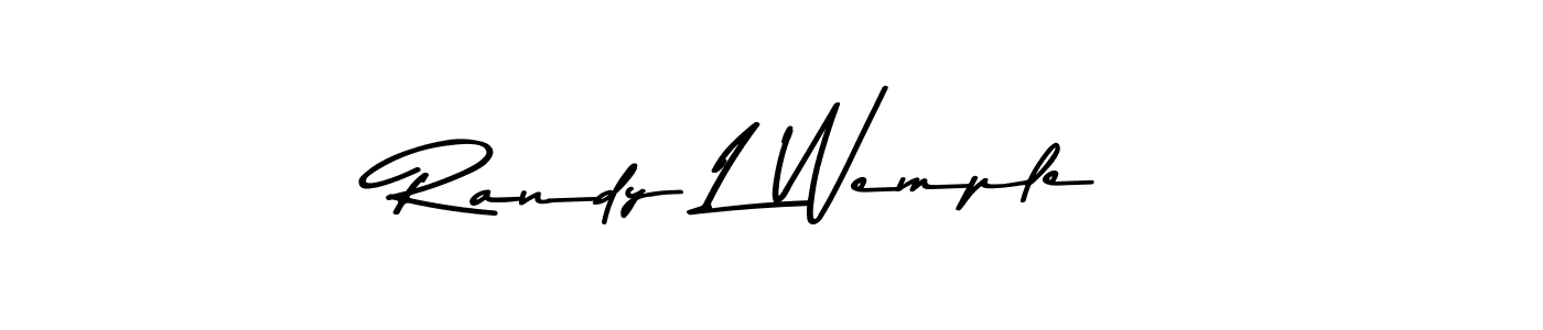 Use a signature maker to create a handwritten signature online. With this signature software, you can design (Asem Kandis PERSONAL USE) your own signature for name Randy L Wemple. Randy L Wemple signature style 9 images and pictures png