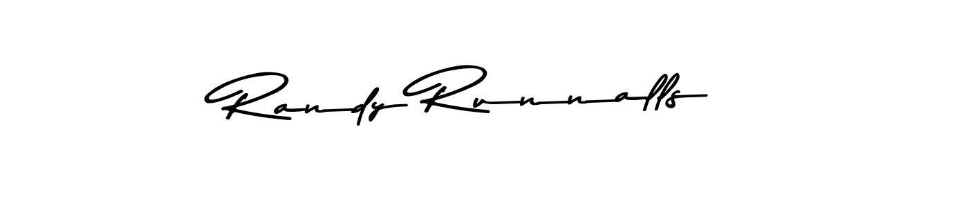 Asem Kandis PERSONAL USE is a professional signature style that is perfect for those who want to add a touch of class to their signature. It is also a great choice for those who want to make their signature more unique. Get Randy Runnalls name to fancy signature for free. Randy Runnalls signature style 9 images and pictures png