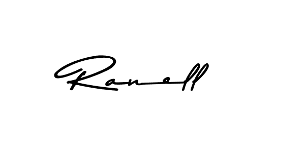 Use a signature maker to create a handwritten signature online. With this signature software, you can design (Asem Kandis PERSONAL USE) your own signature for name Ranell. Ranell signature style 9 images and pictures png