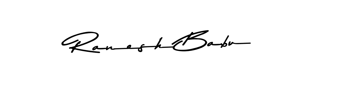 Ranesh Babu stylish signature style. Best Handwritten Sign (Asem Kandis PERSONAL USE) for my name. Handwritten Signature Collection Ideas for my name Ranesh Babu. Ranesh Babu signature style 9 images and pictures png