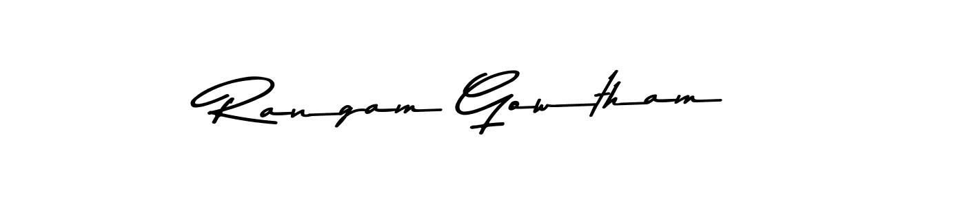 Make a beautiful signature design for name Rangam Gowtham. Use this online signature maker to create a handwritten signature for free. Rangam Gowtham signature style 9 images and pictures png