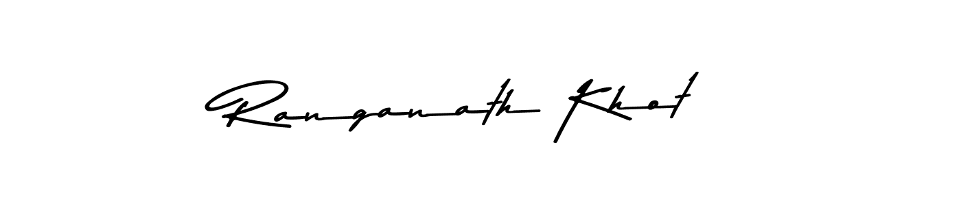 Use a signature maker to create a handwritten signature online. With this signature software, you can design (Asem Kandis PERSONAL USE) your own signature for name Ranganath Khot. Ranganath Khot signature style 9 images and pictures png