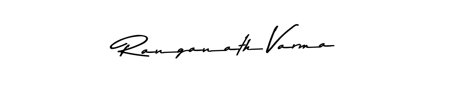 How to make Ranganath Varma name signature. Use Asem Kandis PERSONAL USE style for creating short signs online. This is the latest handwritten sign. Ranganath Varma signature style 9 images and pictures png