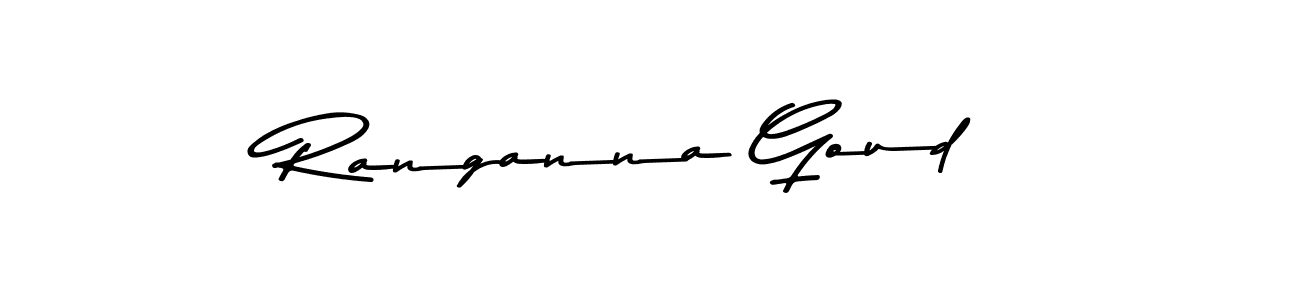 Ranganna Goud stylish signature style. Best Handwritten Sign (Asem Kandis PERSONAL USE) for my name. Handwritten Signature Collection Ideas for my name Ranganna Goud. Ranganna Goud signature style 9 images and pictures png