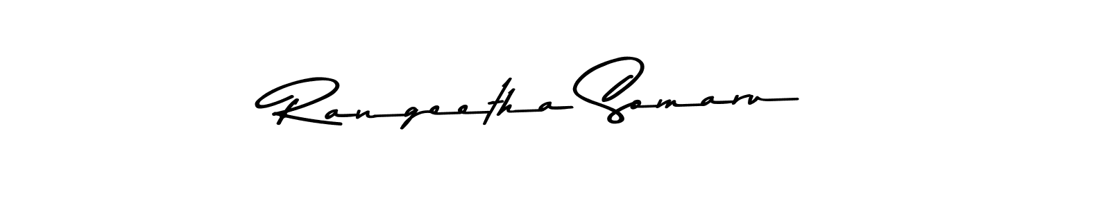 Use a signature maker to create a handwritten signature online. With this signature software, you can design (Asem Kandis PERSONAL USE) your own signature for name Rangeetha Somaru. Rangeetha Somaru signature style 9 images and pictures png