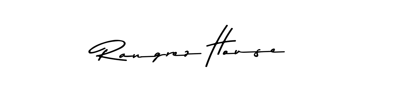 if you are searching for the best signature style for your name Rangrez House. so please give up your signature search. here we have designed multiple signature styles  using Asem Kandis PERSONAL USE. Rangrez House signature style 9 images and pictures png