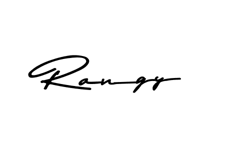 if you are searching for the best signature style for your name Rangy. so please give up your signature search. here we have designed multiple signature styles  using Asem Kandis PERSONAL USE. Rangy signature style 9 images and pictures png