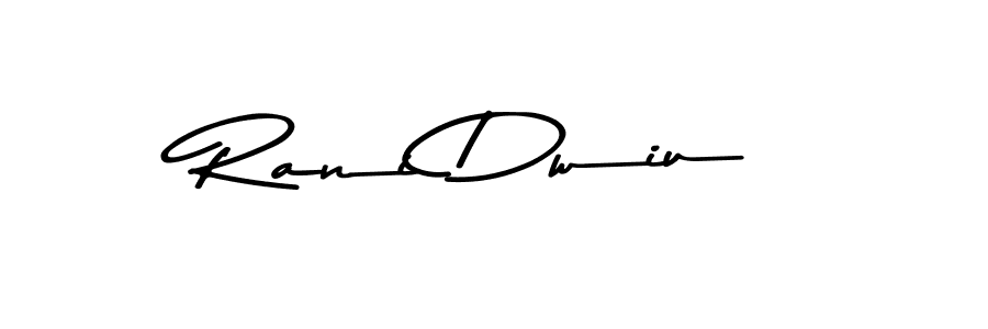 Design your own signature with our free online signature maker. With this signature software, you can create a handwritten (Asem Kandis PERSONAL USE) signature for name Rani Dwiu. Rani Dwiu signature style 9 images and pictures png