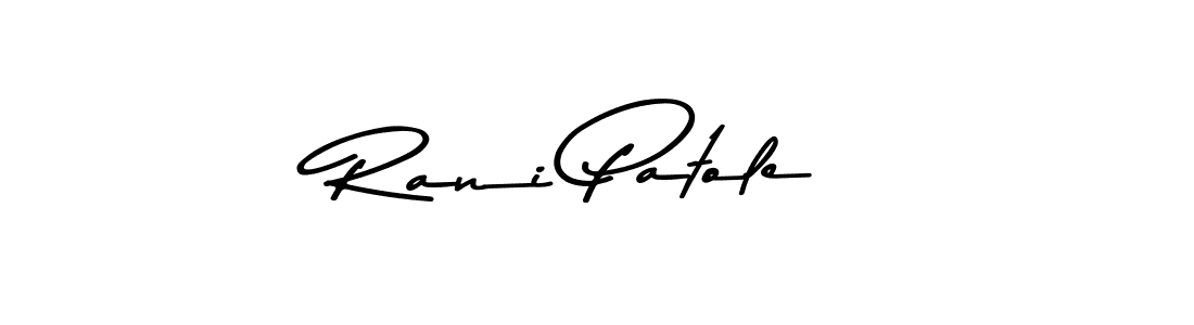 You should practise on your own different ways (Asem Kandis PERSONAL USE) to write your name (Rani Patole) in signature. don't let someone else do it for you. Rani Patole signature style 9 images and pictures png