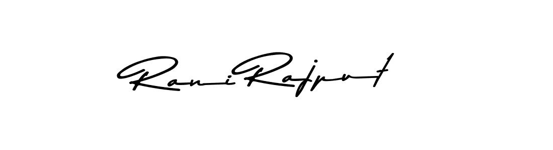 Create a beautiful signature design for name Rani Rajput. With this signature (Asem Kandis PERSONAL USE) fonts, you can make a handwritten signature for free. Rani Rajput signature style 9 images and pictures png