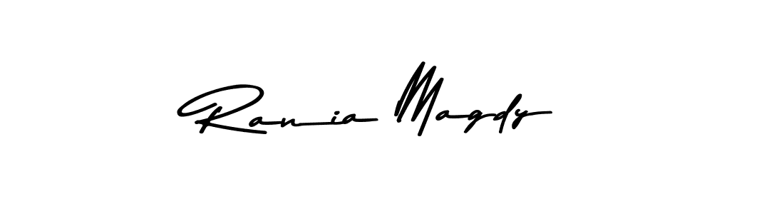 Also You can easily find your signature by using the search form. We will create Rania Magdy name handwritten signature images for you free of cost using Asem Kandis PERSONAL USE sign style. Rania Magdy signature style 9 images and pictures png