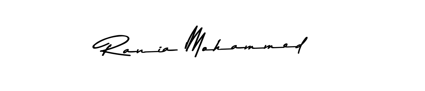 Rania Mohammed stylish signature style. Best Handwritten Sign (Asem Kandis PERSONAL USE) for my name. Handwritten Signature Collection Ideas for my name Rania Mohammed. Rania Mohammed signature style 9 images and pictures png