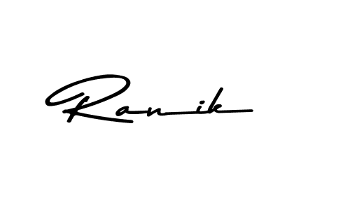 Use a signature maker to create a handwritten signature online. With this signature software, you can design (Asem Kandis PERSONAL USE) your own signature for name Ranik. Ranik signature style 9 images and pictures png