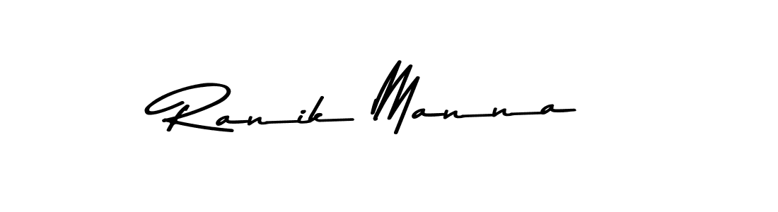 Use a signature maker to create a handwritten signature online. With this signature software, you can design (Asem Kandis PERSONAL USE) your own signature for name Ranik Manna. Ranik Manna signature style 9 images and pictures png