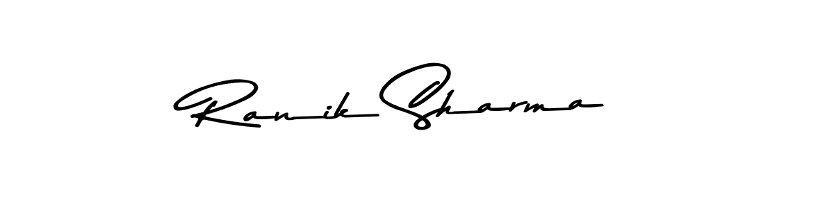 You should practise on your own different ways (Asem Kandis PERSONAL USE) to write your name (Ranik Sharma) in signature. don't let someone else do it for you. Ranik Sharma signature style 9 images and pictures png