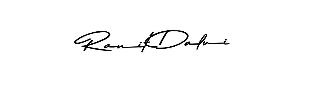 Asem Kandis PERSONAL USE is a professional signature style that is perfect for those who want to add a touch of class to their signature. It is also a great choice for those who want to make their signature more unique. Get Ranit Dalui name to fancy signature for free. Ranit Dalui signature style 9 images and pictures png