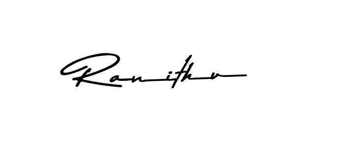 How to make Ranithu signature? Asem Kandis PERSONAL USE is a professional autograph style. Create handwritten signature for Ranithu name. Ranithu signature style 9 images and pictures png