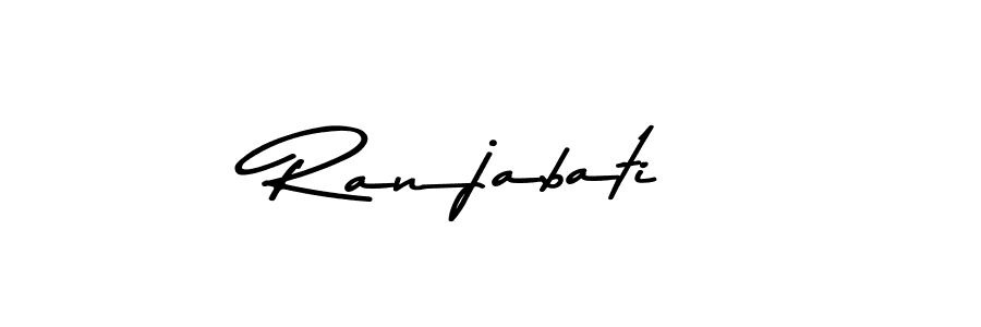 Similarly Asem Kandis PERSONAL USE is the best handwritten signature design. Signature creator online .You can use it as an online autograph creator for name Ranjabati. Ranjabati signature style 9 images and pictures png