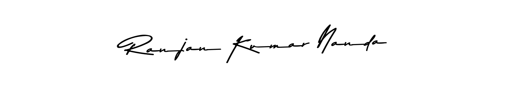 Use a signature maker to create a handwritten signature online. With this signature software, you can design (Asem Kandis PERSONAL USE) your own signature for name Ranjan Kumar Nanda. Ranjan Kumar Nanda signature style 9 images and pictures png