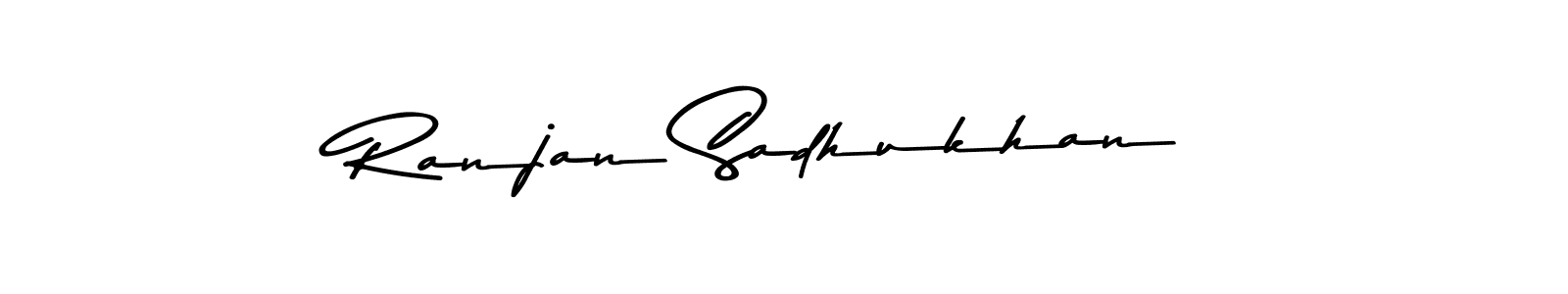 Create a beautiful signature design for name Ranjan Sadhukhan. With this signature (Asem Kandis PERSONAL USE) fonts, you can make a handwritten signature for free. Ranjan Sadhukhan signature style 9 images and pictures png