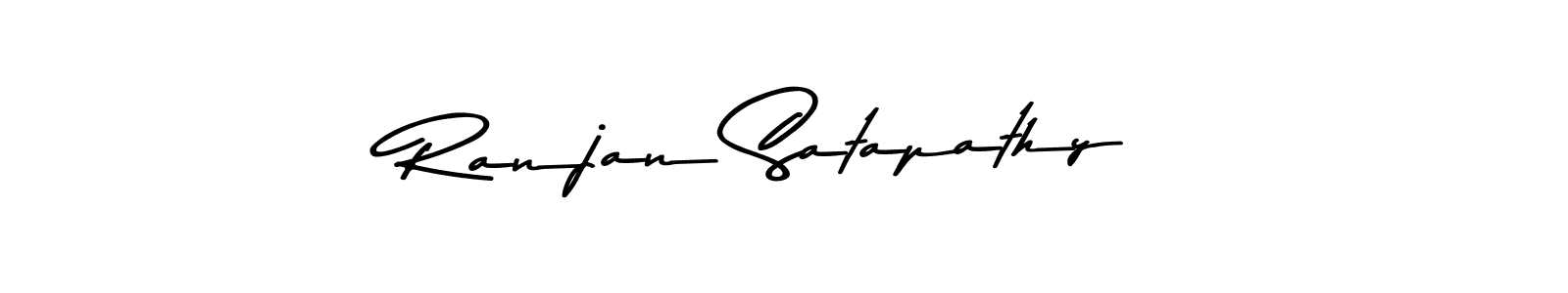 How to make Ranjan Satapathy name signature. Use Asem Kandis PERSONAL USE style for creating short signs online. This is the latest handwritten sign. Ranjan Satapathy signature style 9 images and pictures png