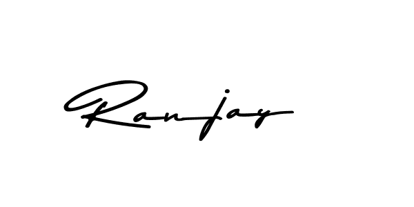 Use a signature maker to create a handwritten signature online. With this signature software, you can design (Asem Kandis PERSONAL USE) your own signature for name Ranjay. Ranjay signature style 9 images and pictures png