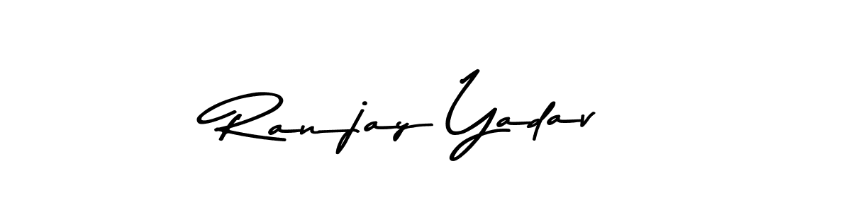 Ranjay Yadav stylish signature style. Best Handwritten Sign (Asem Kandis PERSONAL USE) for my name. Handwritten Signature Collection Ideas for my name Ranjay Yadav. Ranjay Yadav signature style 9 images and pictures png