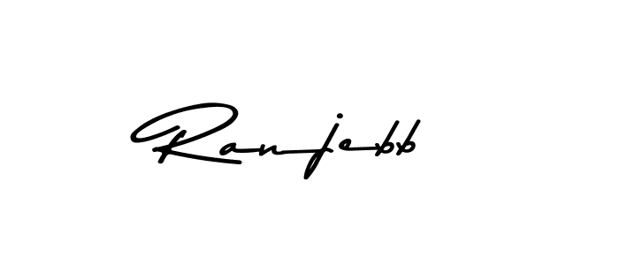 if you are searching for the best signature style for your name Ranjebb. so please give up your signature search. here we have designed multiple signature styles  using Asem Kandis PERSONAL USE. Ranjebb signature style 9 images and pictures png