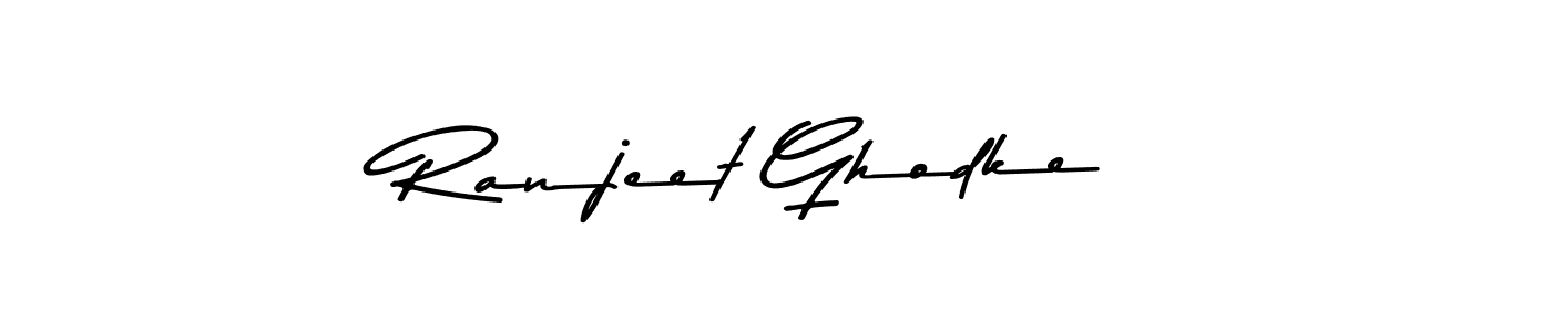 Create a beautiful signature design for name Ranjeet Ghodke. With this signature (Asem Kandis PERSONAL USE) fonts, you can make a handwritten signature for free. Ranjeet Ghodke signature style 9 images and pictures png