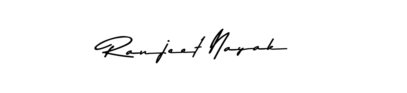 How to make Ranjeet Nayak name signature. Use Asem Kandis PERSONAL USE style for creating short signs online. This is the latest handwritten sign. Ranjeet Nayak signature style 9 images and pictures png