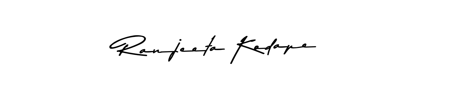 Create a beautiful signature design for name Ranjeeta Kodape. With this signature (Asem Kandis PERSONAL USE) fonts, you can make a handwritten signature for free. Ranjeeta Kodape signature style 9 images and pictures png