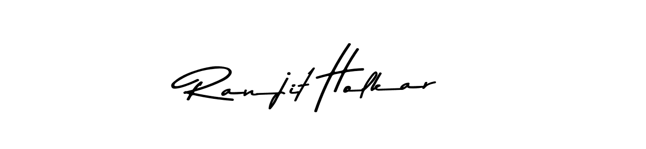 Create a beautiful signature design for name Ranjit Holkar. With this signature (Asem Kandis PERSONAL USE) fonts, you can make a handwritten signature for free. Ranjit Holkar signature style 9 images and pictures png